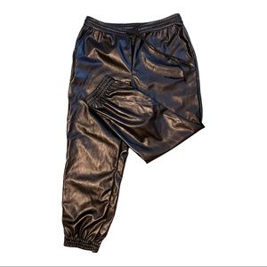 BRAND NEW leather joggers!